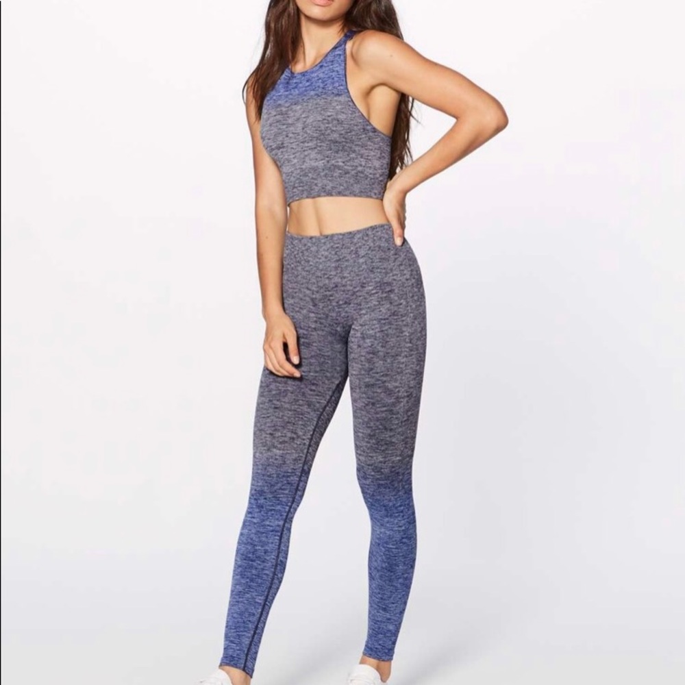 Lululemon Balance & Resist tank size 4 purple grey blue